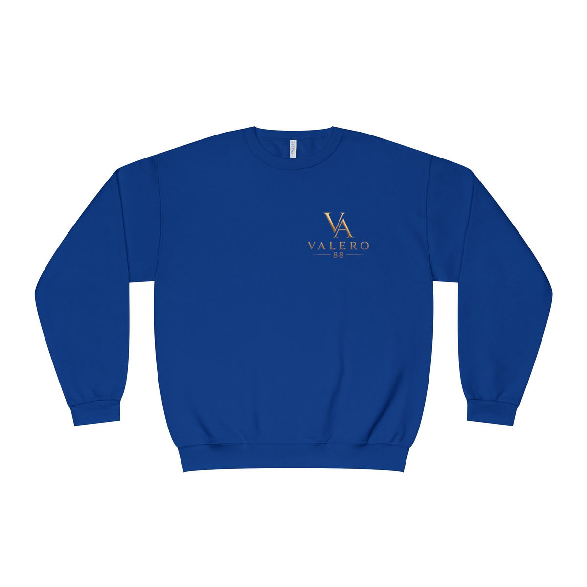 Valerio Art Co. Logo Crewneck Sweatshirt — Minimal Gold Chest Emblem