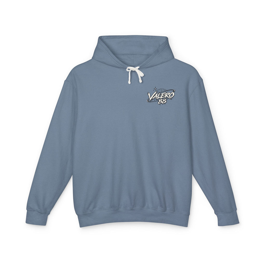 Valero 88 Graphic Hoodie — Retro Globe Logo Lightweight Pullover