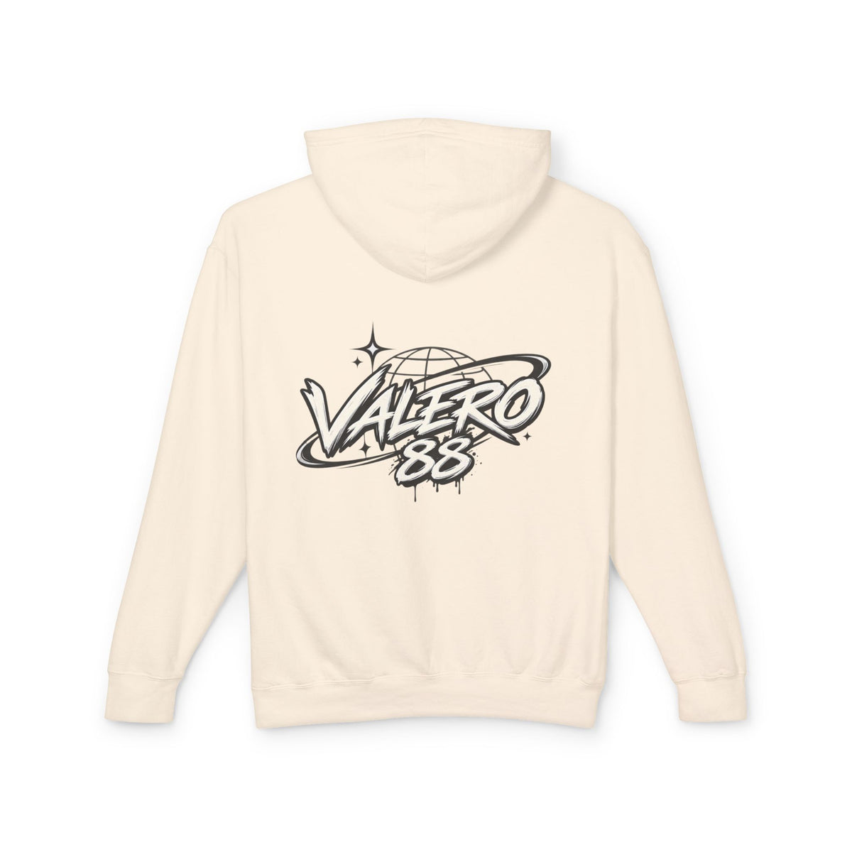 Valero 88 Graphic Hoodie — Retro Globe Logo Lightweight Pullover