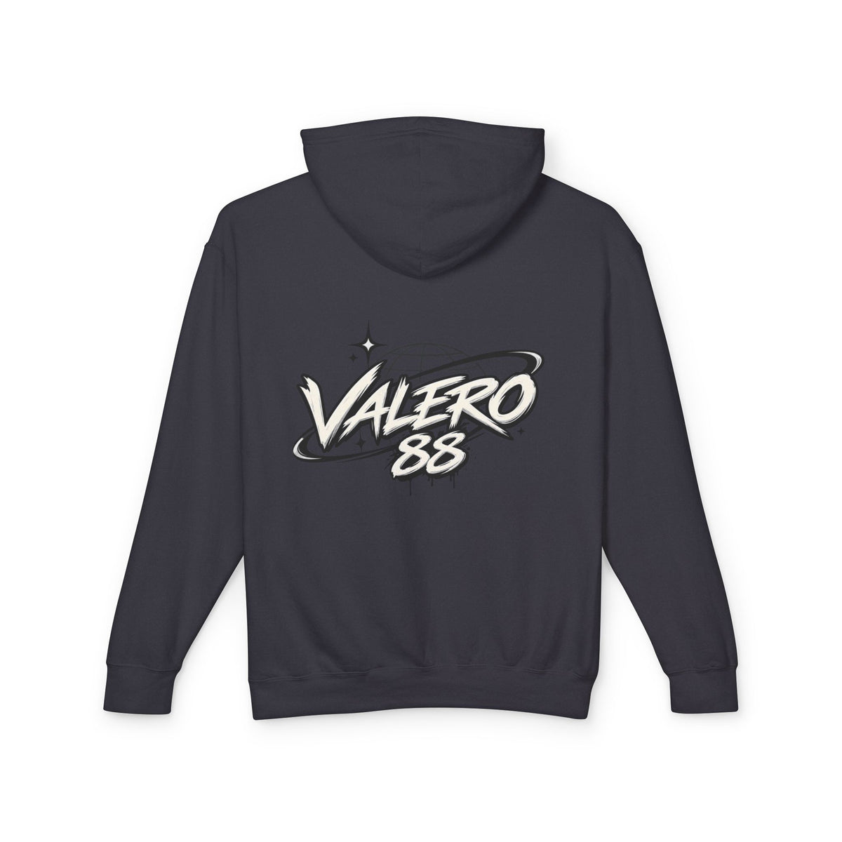 Valero 88 Graphic Hoodie — Retro Globe Logo Lightweight Pullover