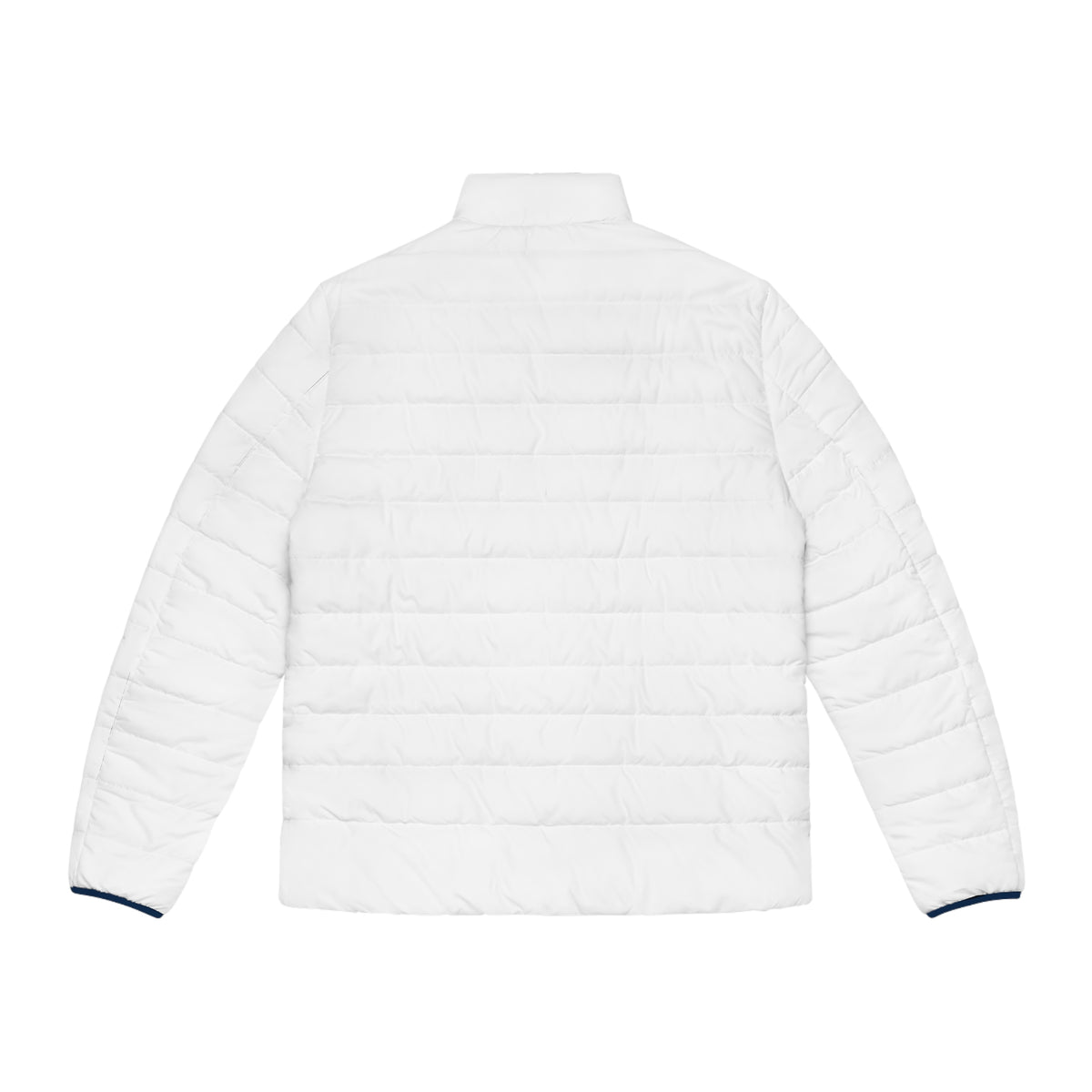 Valero 88 Men's White Puffer Jacket — Lightweight Quilted Coat with Sleeve Emblem