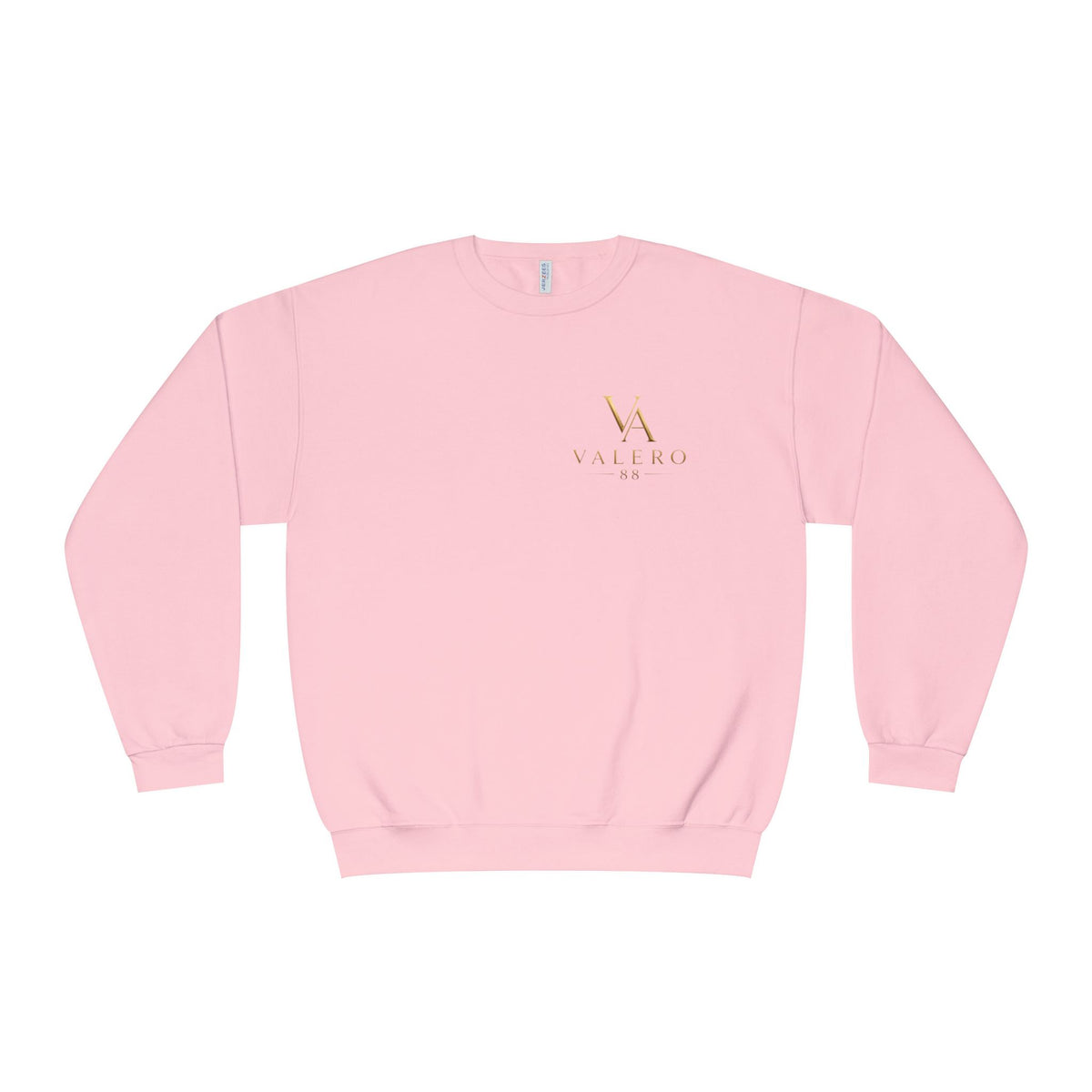 Valerio Art Co. Logo Crewneck Sweatshirt — Minimal Gold Chest Emblem