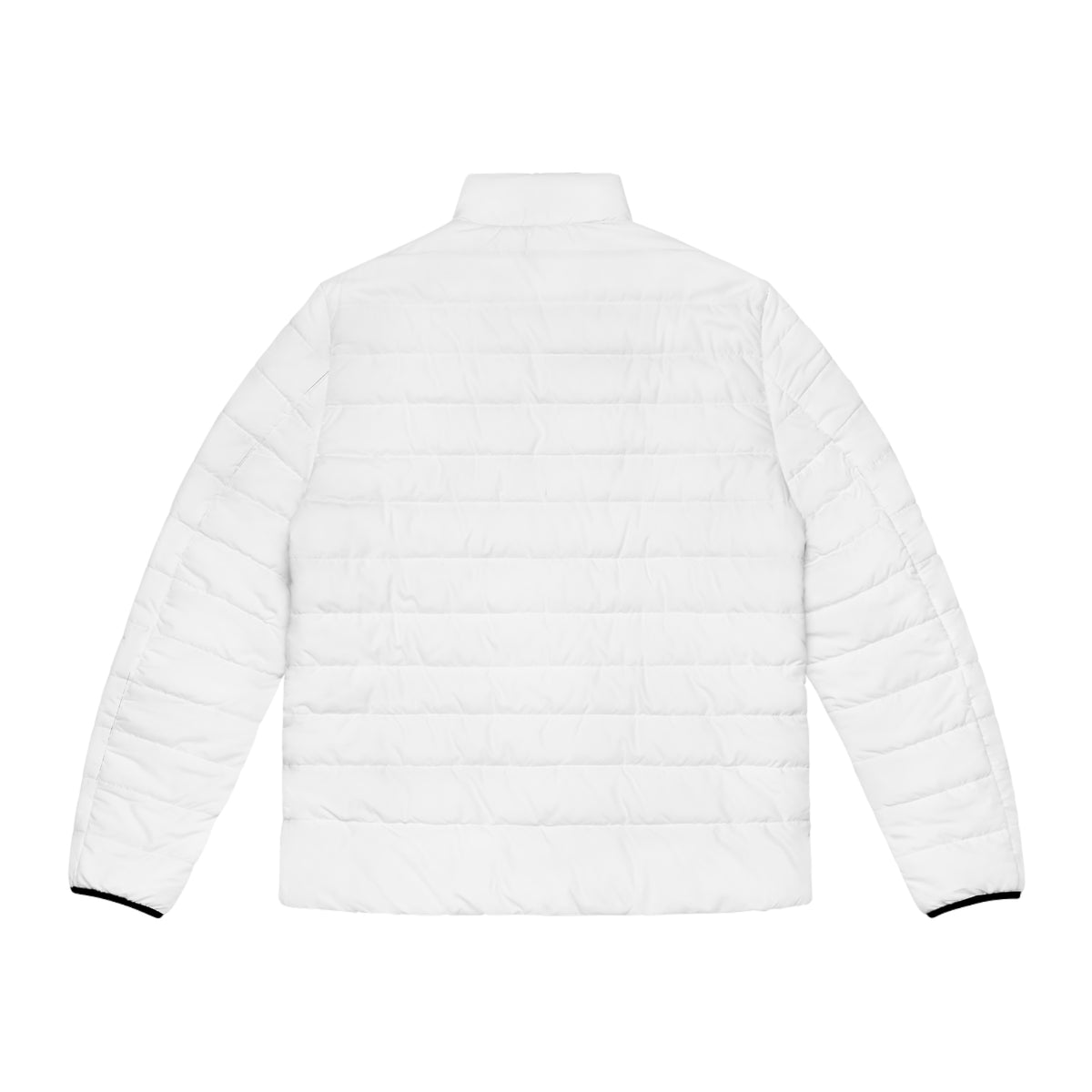Valero 88 Men's White Puffer Jacket — Lightweight Quilted Coat with Sleeve Emblem
